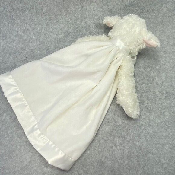 Bearington Baby Teddy Bear Plush Large Lovey Security Blanket White Embroidered - Picture 5 of 12